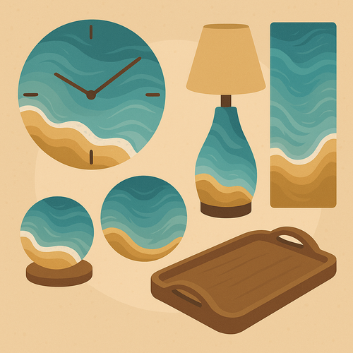 Resin Art for Home Décor – Clocks, Lamps & More